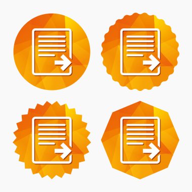 Dışa aktarma dosya simgesini. 