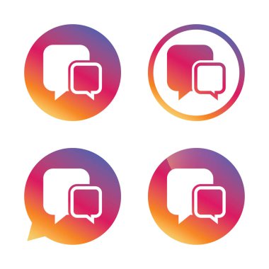 sohbet işareti simgesi. 