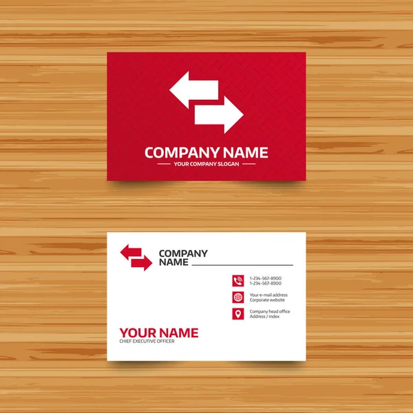 Business card template — Stock Vector