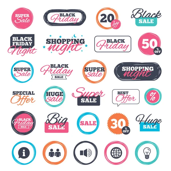 Sale shopping stickers and banners. — Stock Vector