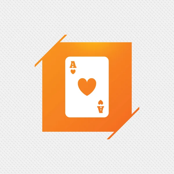 Casino sign icon — Stock Vector