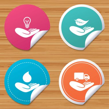 Yuvarlak Etiketler veya Web sitesi Banner