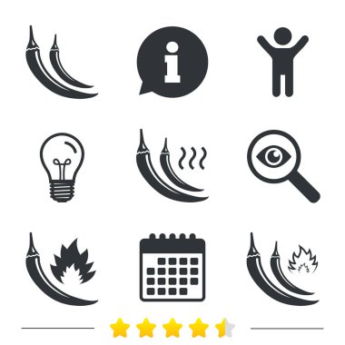 sıcak biber simgeler