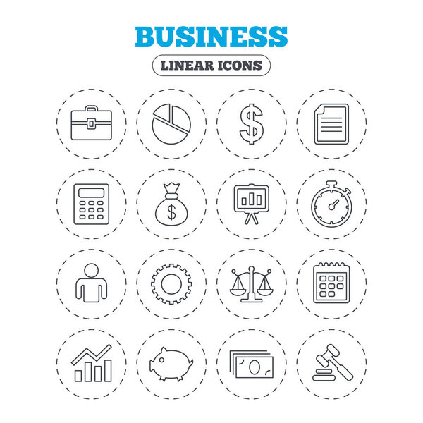 Business line icons