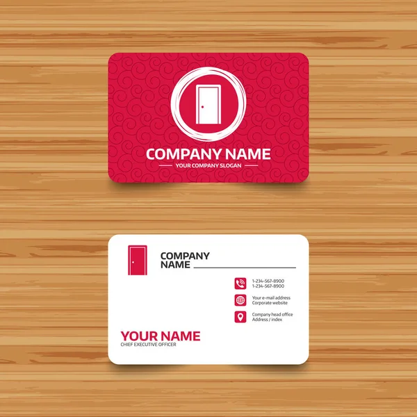 Business card template — Stock Vector