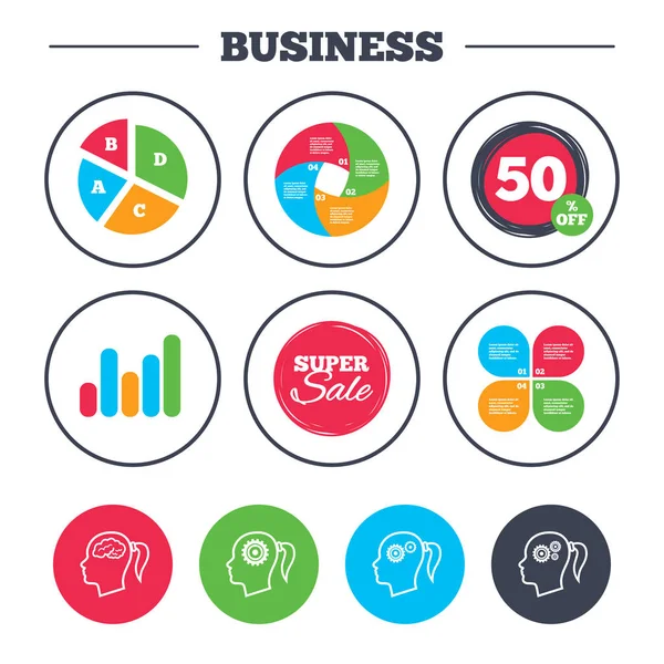 Gráfico de pizza de negócios. —  Vetores de Stock