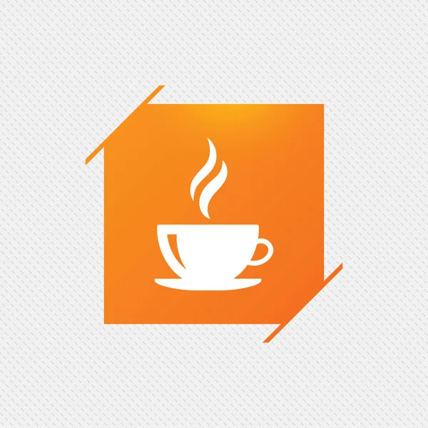 Coffee cup sign icon — Stock Vector