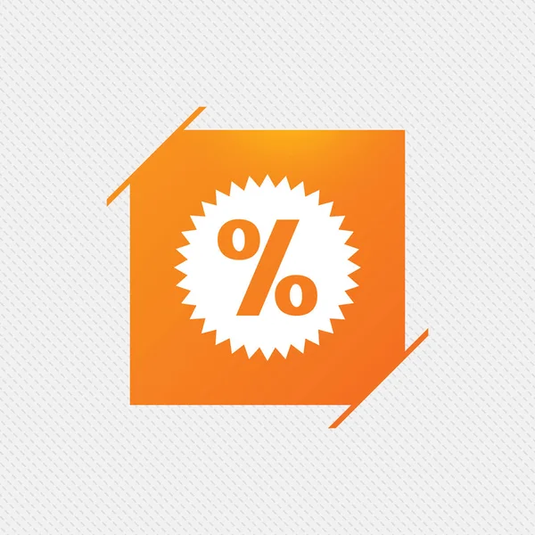 Porcentaje de descuento icono — Vector de stock