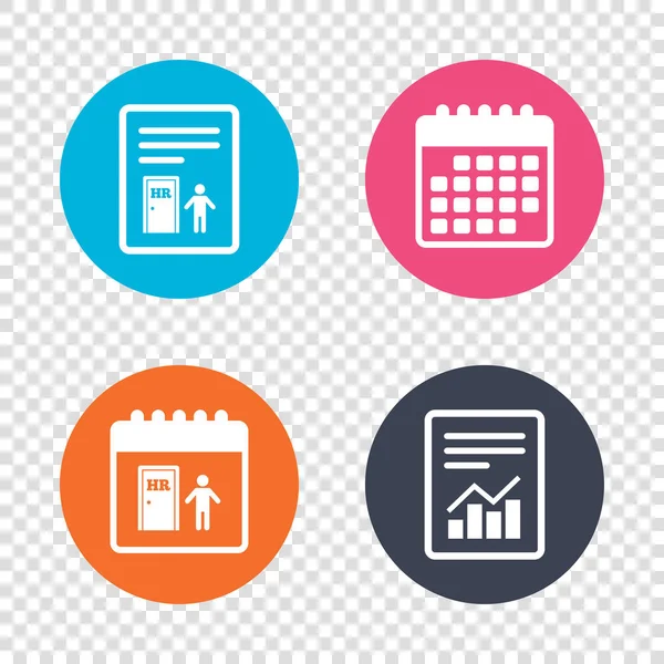 Human resources icons set — Stock Vector