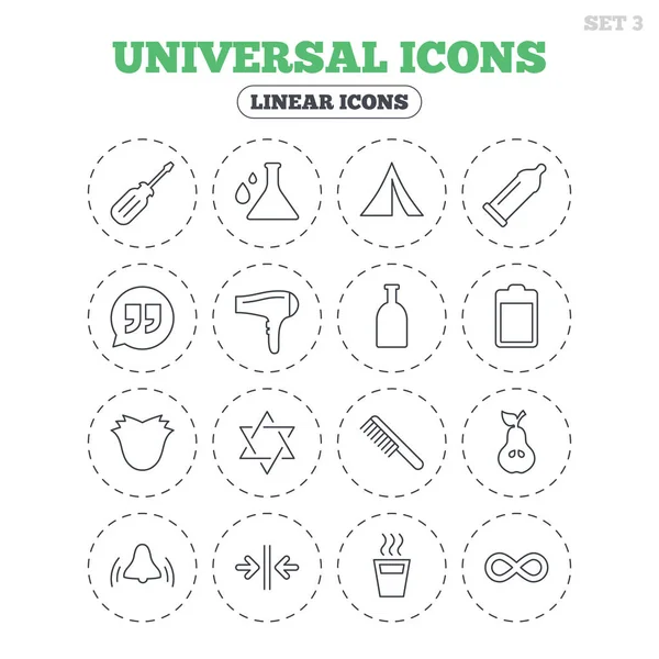 Iconos universales. Tienda de campaña — Archivo Imágenes Vectoriales