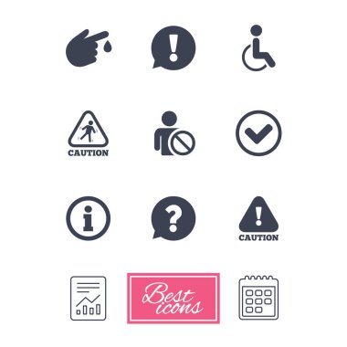 Rapor belge, Takvim ikonlar