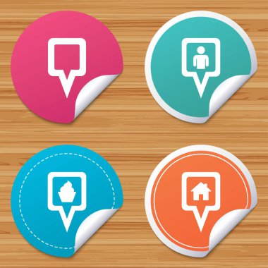 Yuvarlak Etiketler veya Web sitesi Banner