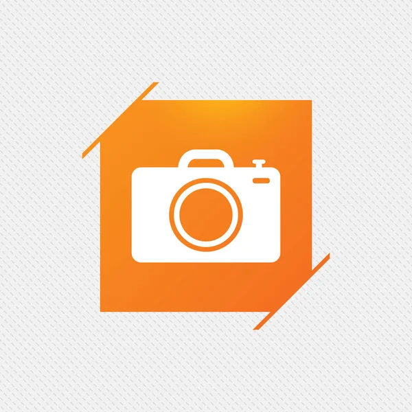 Camera teken fotopictogram. — Stockvector