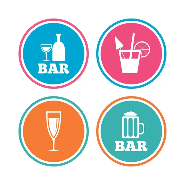 Icônes Bar ou Pub — Image vectorielle
