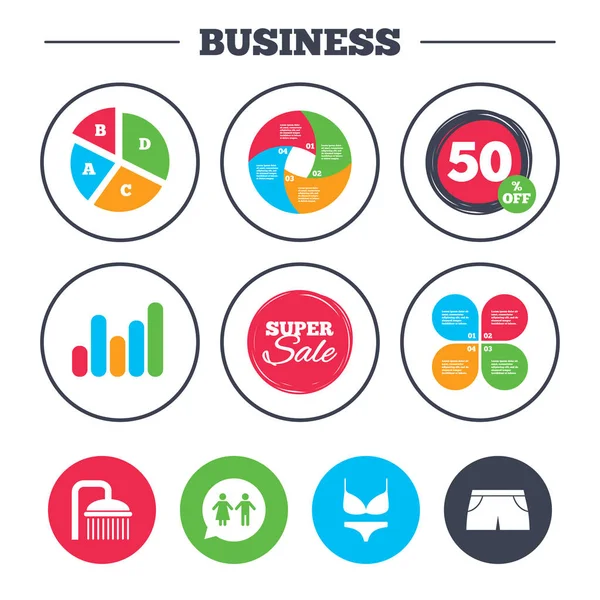 Business pie chart. — Stock Vector