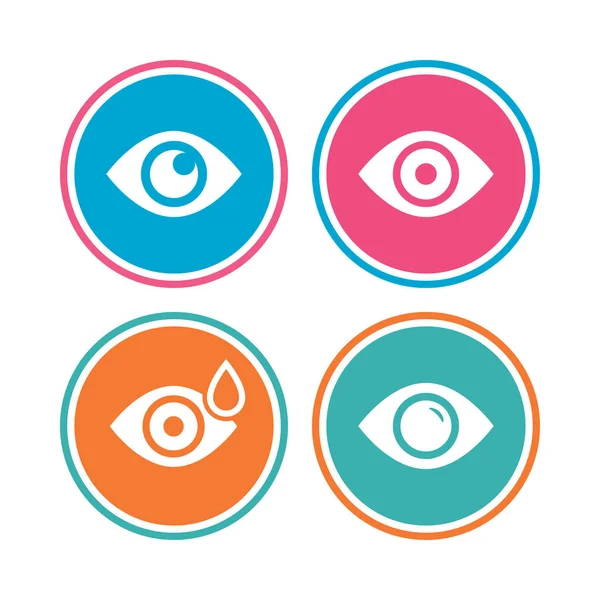 Eye icons set — Stock Vector