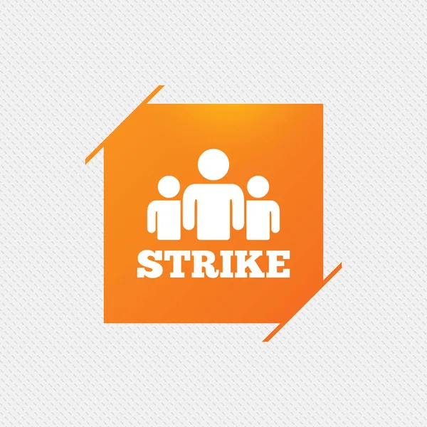 Icona segno di sciopero . — Vettoriale Stock