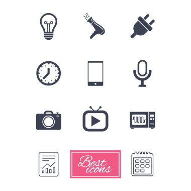 Ev aletleri, aygıt simgeleri.