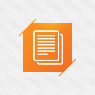 Kopya dosya işareti simgesi