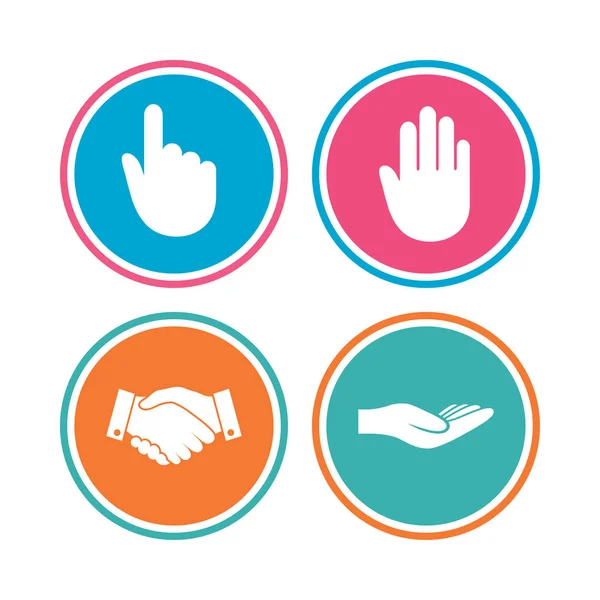 Hand icons set — Stock Vector