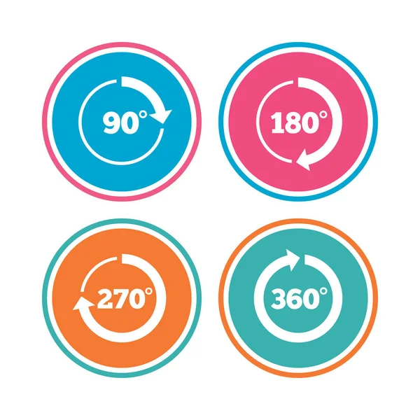 Açı derece Icons set
