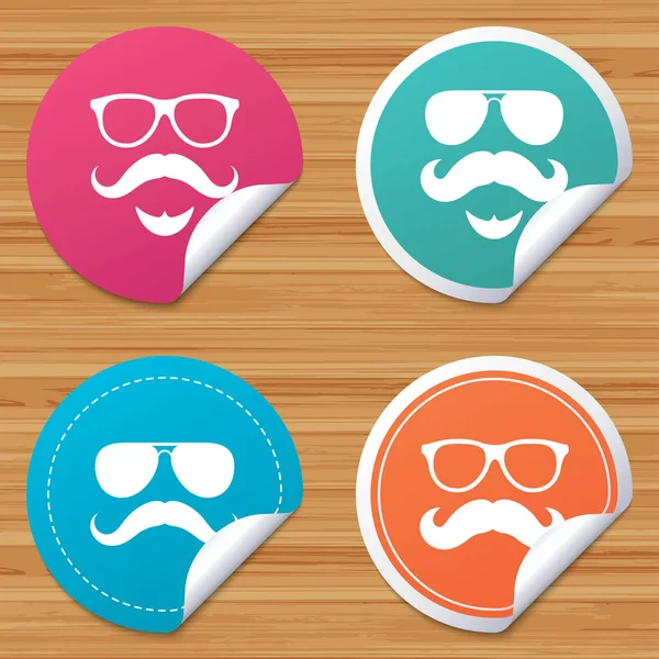 Ronde stickers of website banners — Stockvector