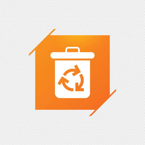 Recycle bin icon. — Stock Vector