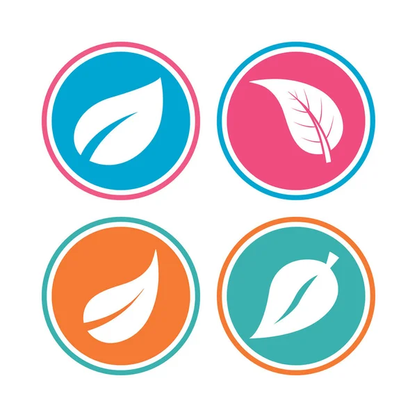 Ensemble d'icônes de feuilles — Image vectorielle