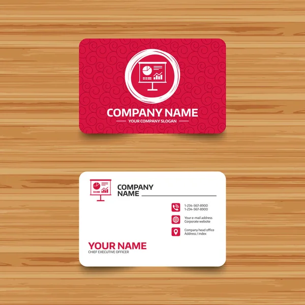Business card template with texture.