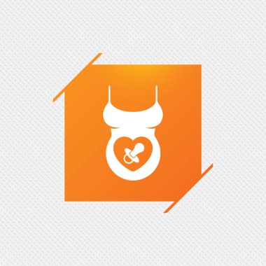 hamile kadın gömlek işareti simgesi.