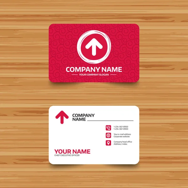 Business card template with texture. — Stock Vector
