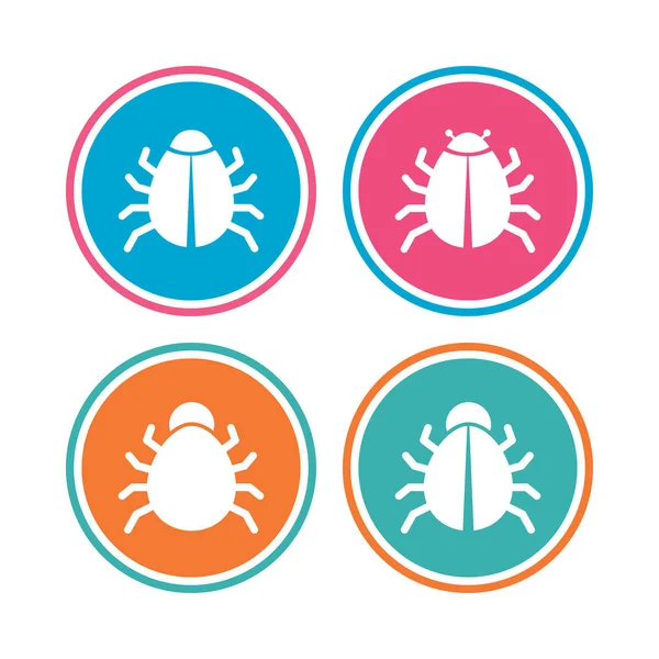Bugs icons set — Stock Vector