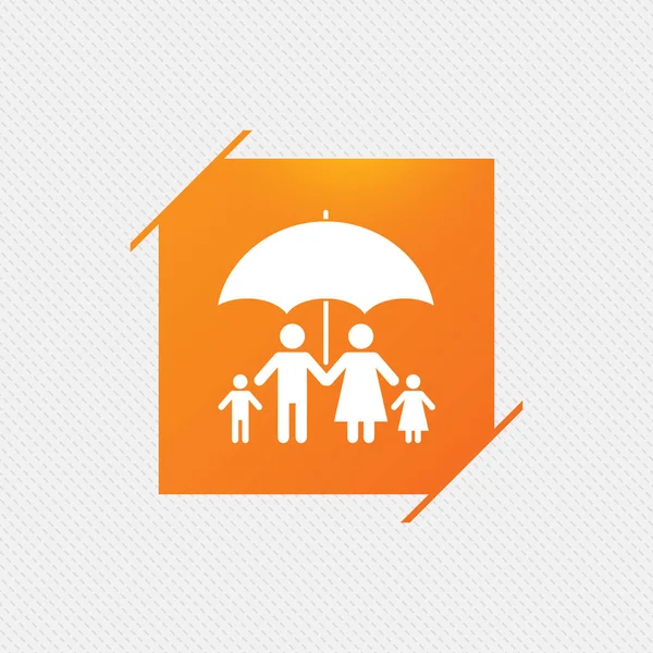 Vollständige Familienversicherung — Stockvektor