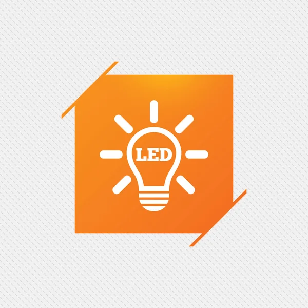 Icono de lámpara luz led — Vector de stock