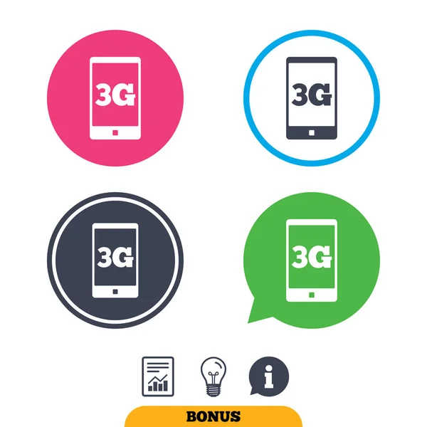 3G  icons set — Stock Vector