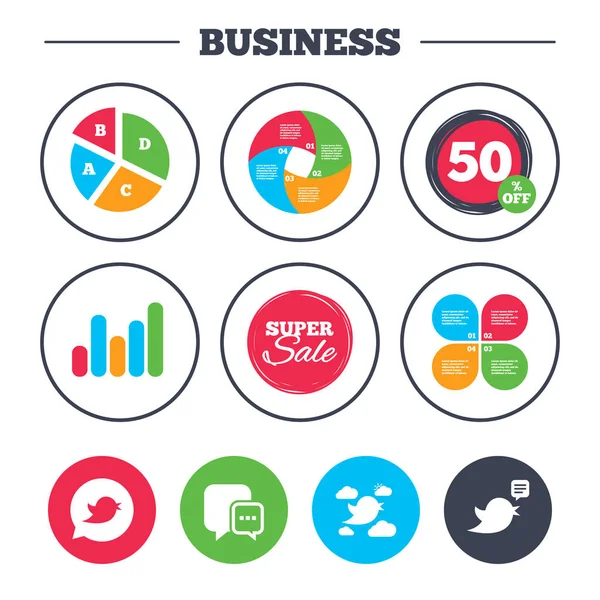 Gráfico de pizza de negócios. —  Vetores de Stock