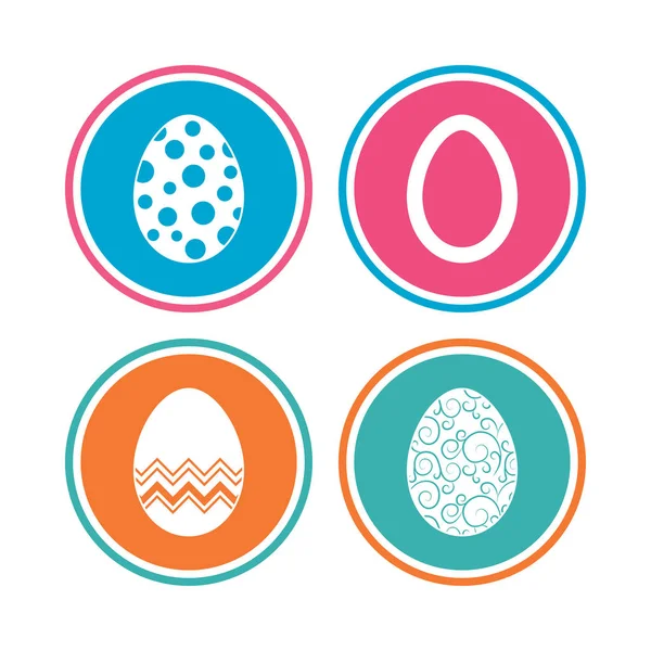 Easter eggs signs — Stock Vector