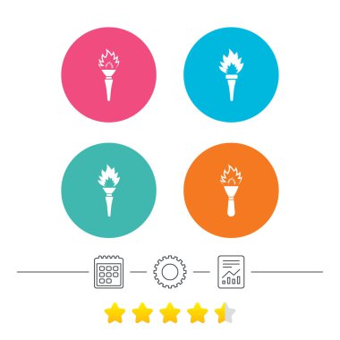 Meşale alevi simgeler