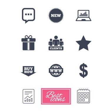 Çevrimiçi alışveriş simgeleri ayarlandı