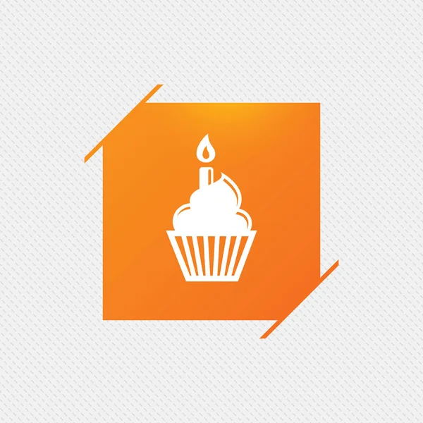 Birthday cake icon — Stock Vector