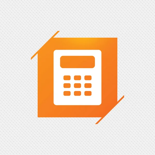 Calculadora icono de estilo plano — Vector de stock