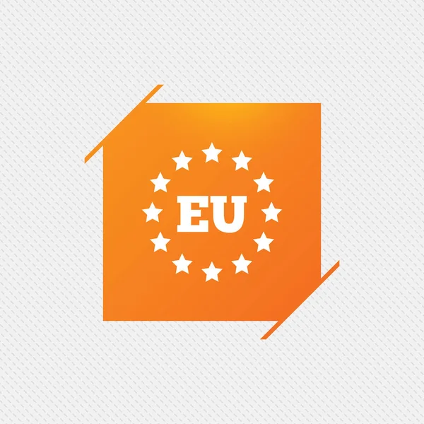 Europese Unie pictogram — Stockvector