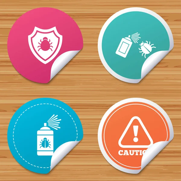 Bug disinfection icons set — Stock Vector