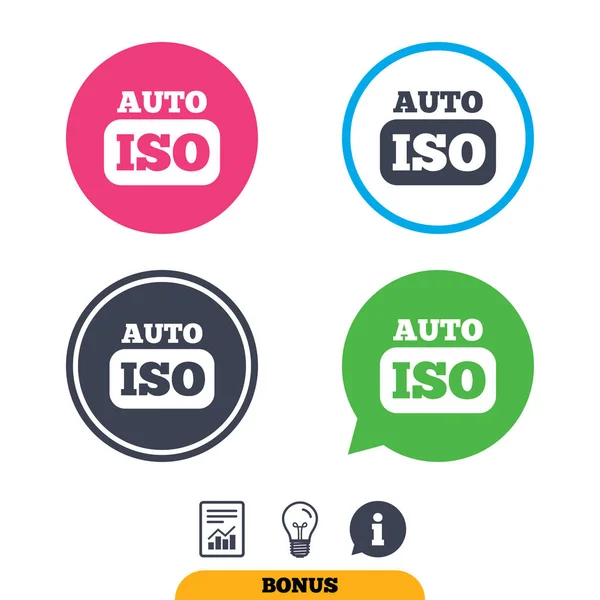 ISO Auto  icons set — Stock Vector