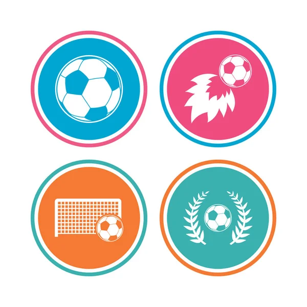 Football icons set — Stock Vector