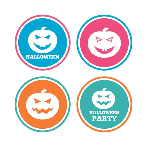 Halloween party ikoner — Stock vektor