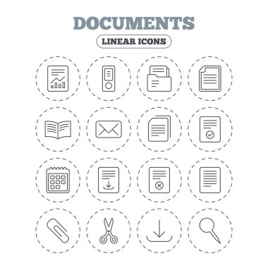 Belgeleri doğrusal simgeler