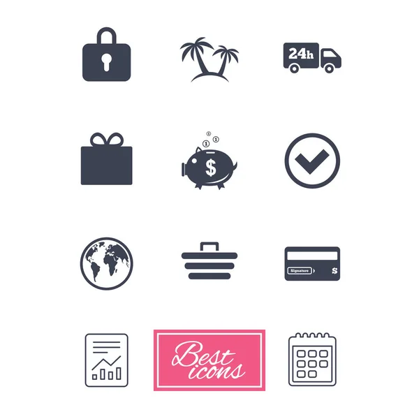Set di icone dello shopping online — Vettoriale Stock