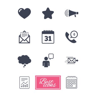 Posta, kişi Icons set