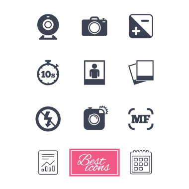 Fotoğraf, video Icons set